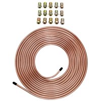 Ioensy - Tubo De Freno De Automóvil Genérico De 25 Pies Tubo De Freno Tubo De Línea De Freno Resistente Diámetro Exterior De La Bobina 6,35 Mm