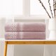 thumbnail image 3 of REGALWOVEN Juego de 2 Toallas de Baño de Algodón, Suaves, Absorbentes, de Secado Rápido, Toallas de Baño Duraderas Rosa, 3 of 7