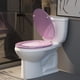 thumbnail image 5 of Asiento de Inodoro Redondo de Madera con Bisagras de Aleación de Zinc Rosa BLOFDE, 5 of 6