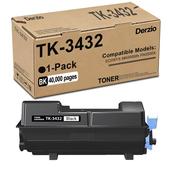 Cartucho de tóner Derzio TK-3432 negro, 40.000 páginas