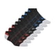 thumbnail image 1 of Calcetines PUMA unisex para niños, paquete de 8 unidades, corte bajo, negro/rojo, talla 11 de septie, 1 of 5
