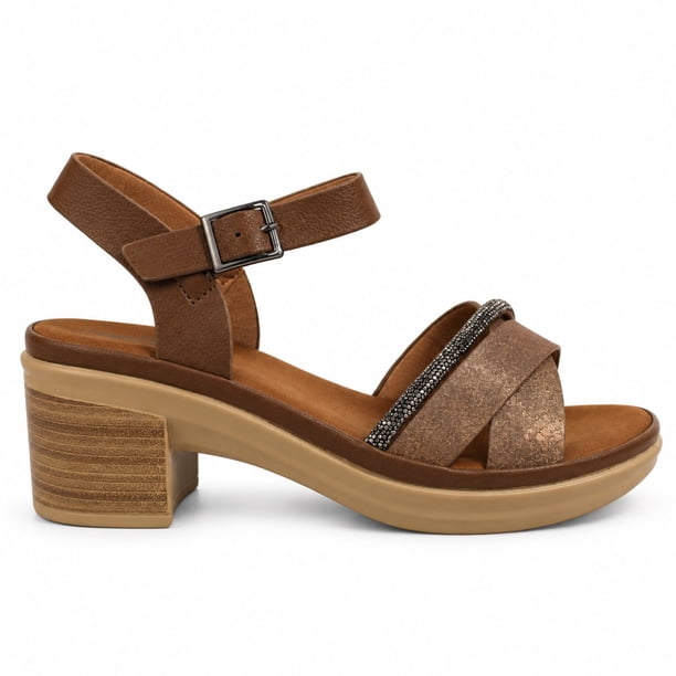 Sandalia Mujer Plataforma Taco Cuadrado 0501-6