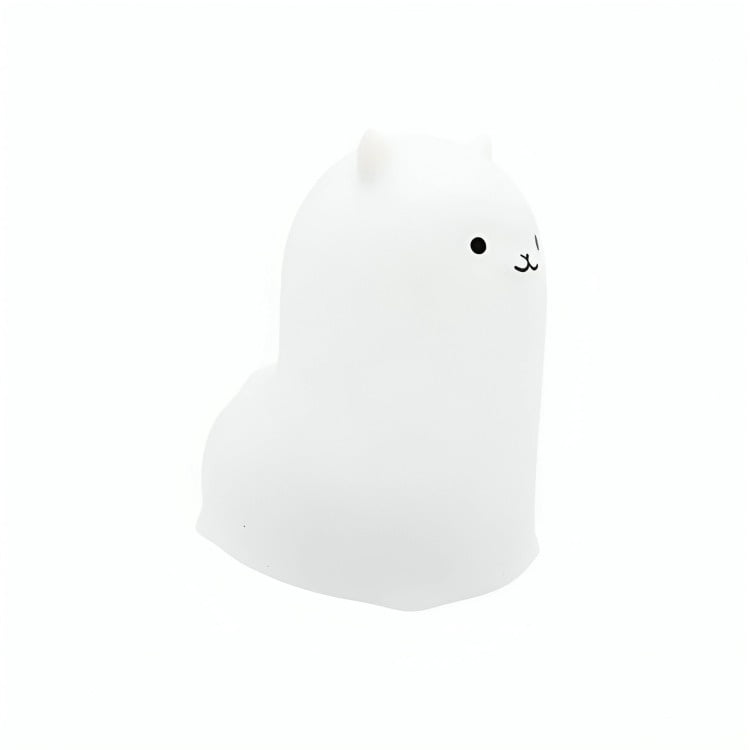 Genérico - Lámpara De Noche De Silicona Led Rgb Squishy Alpaca
