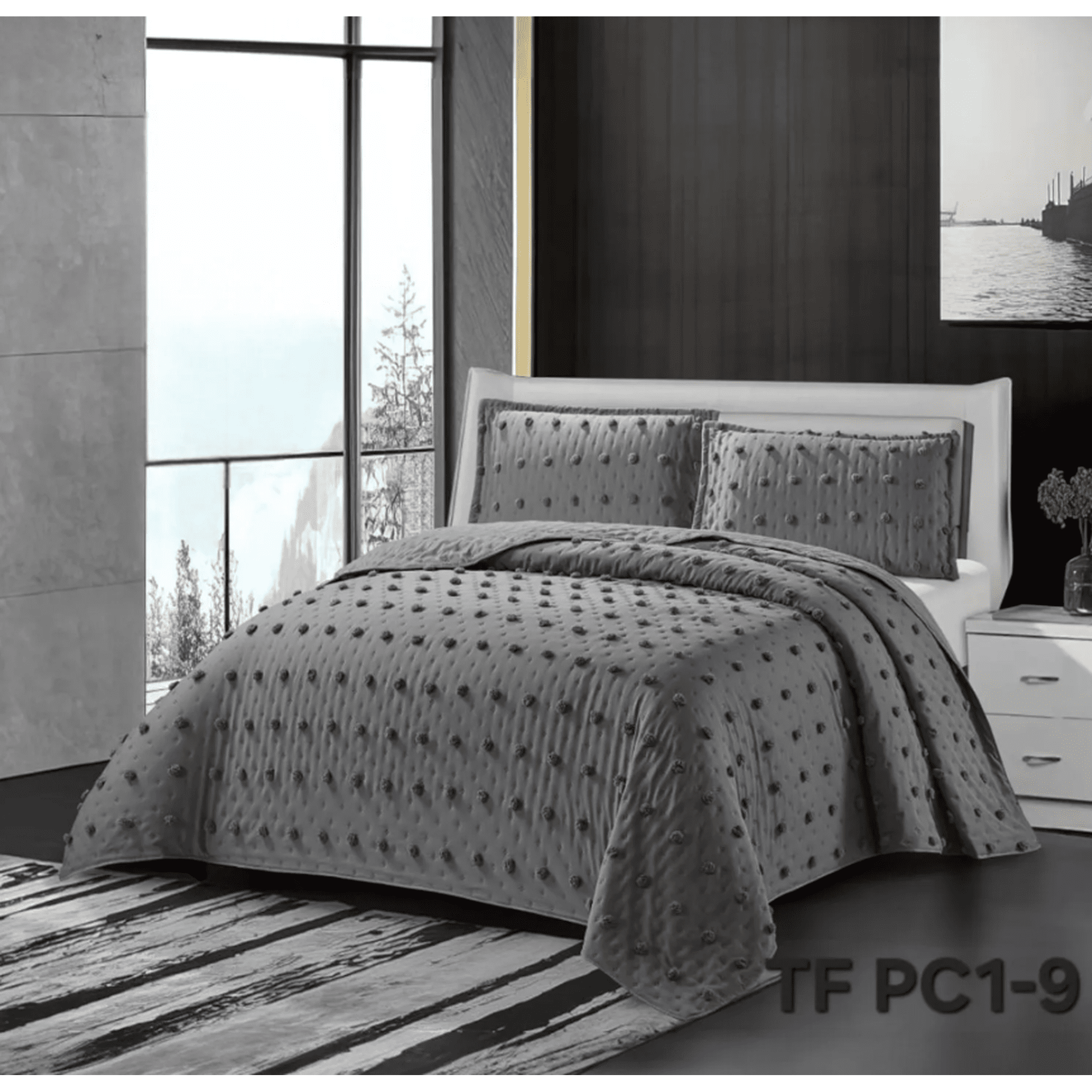 Angeles Del Hogar - Cubrecama De Verano Plaza Y Media Semi Acolchado Diseño Puntos