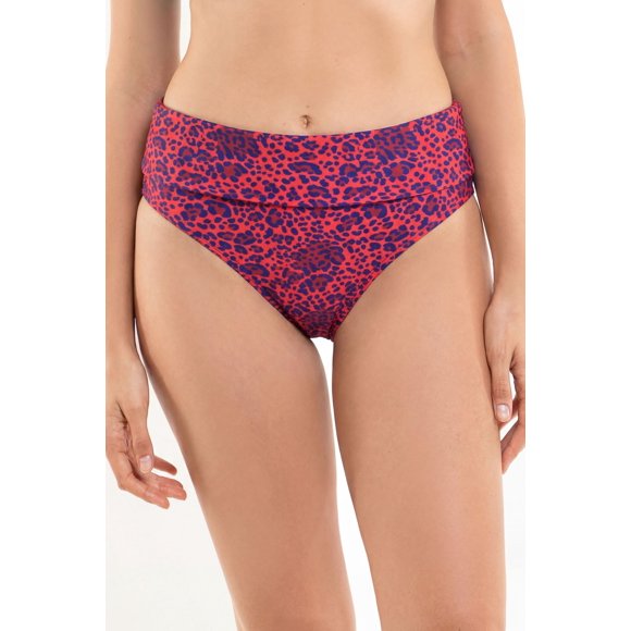 Bikini calzón pin up doble uso animal print brillante Talla M