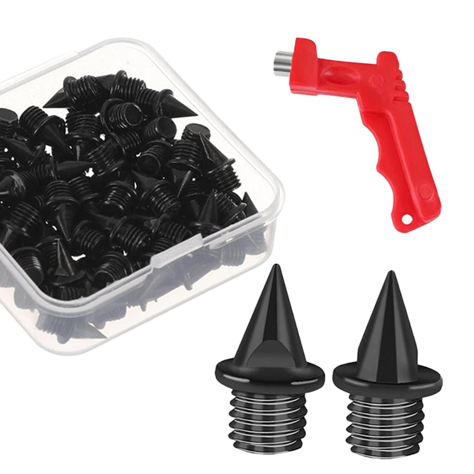 Magideal - 60 Piezas Clavos Para Zapatos De Pista Clavos De Pista De Repuesto De 5 Mm Clavos Para Correr En Pista Y Campo Para Distancias Cortas, Correr Hombres Negro