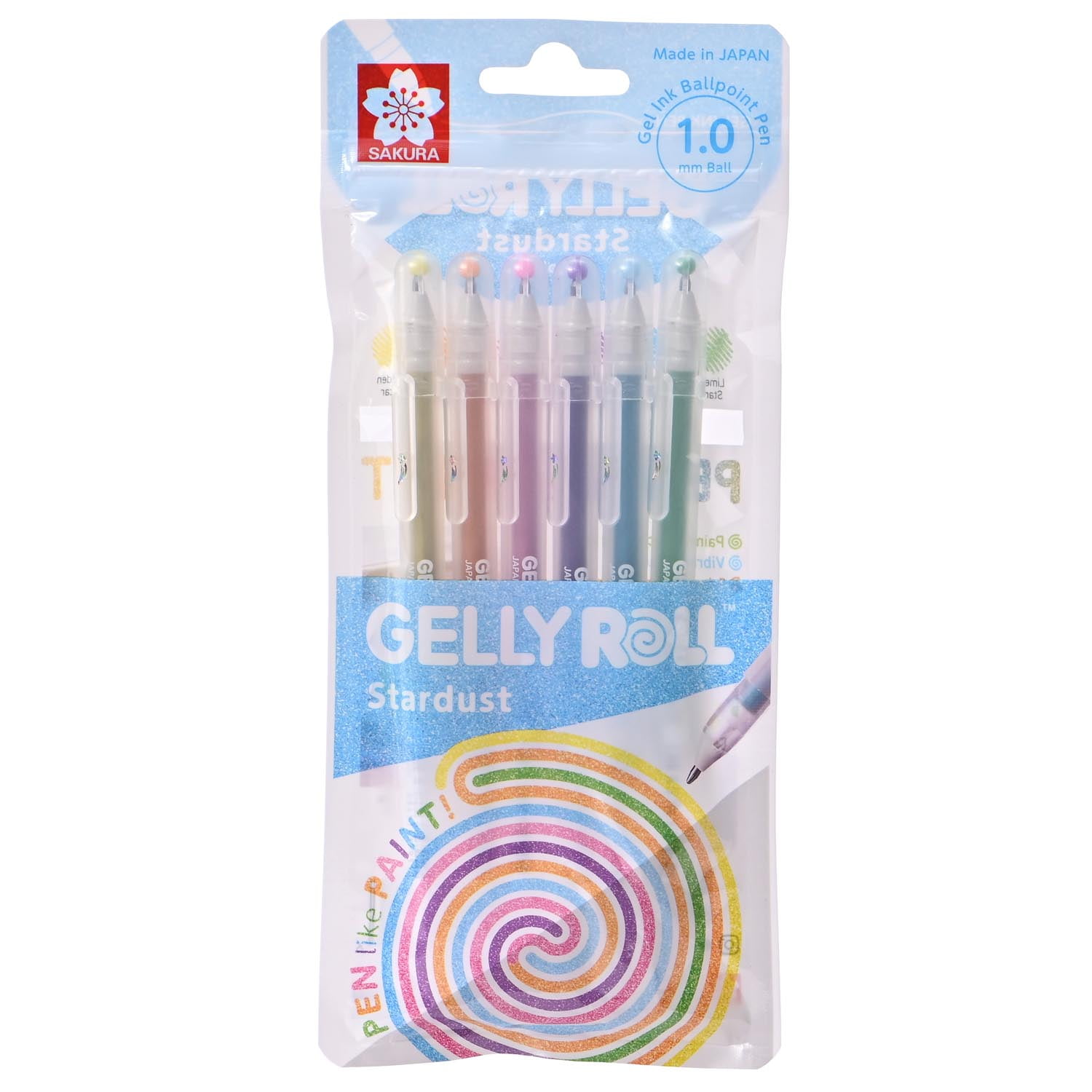 Lapiz Gel Gelly Roll Sakura 6 Colores Stardust