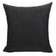 thumbnail image 4 of Funda De Almohada De Pana En Color Liso Funda De Cojín Para Sofá Cuadrado Negro, 4 of 5