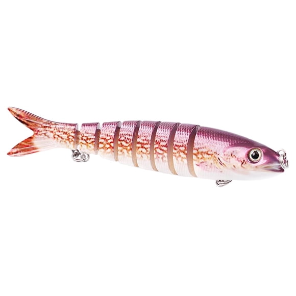 Señuelo de Pesca de Lubina, Cebo de Natación Biónico de 8 , Señuelo de Trucha de Hundimiento Rallentare, Cebo Duro para Agua Sala , Rosado Un rosa