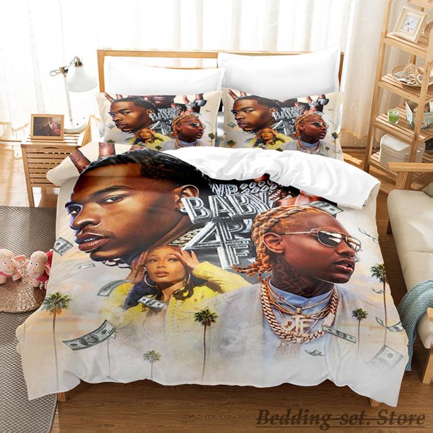 Lil Durk Bedding Set Bed Set Aldult Kid Bedroom Duvetcover Setsparure de lit Bed