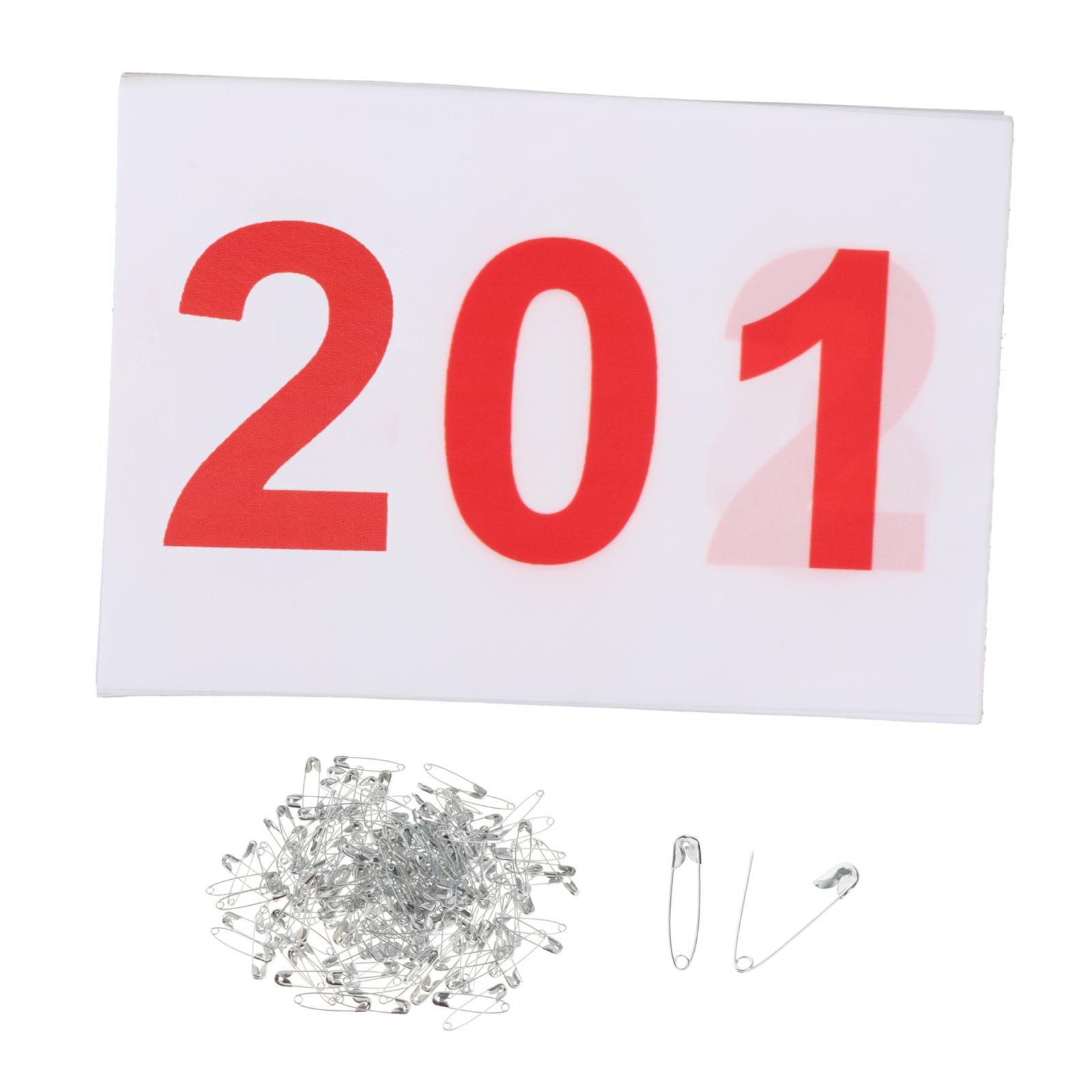 Magideal - 100 Dorsales Para Correr, Números De , Competición De Campo, 100 Dorsales Para Carreras, Dorsales Deportivos Para Juegos Y Eventos Deportivos 201 A 300