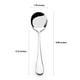 thumbnail image 4 of Juego de 8 cucharas para sopa AmoVee Alpha Round de acero inoxidable, 4 of 9