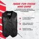 thumbnail image 2 of CHALECO DE CUERO NEGRO HWK Motorsports 7XL, 2 of 7
