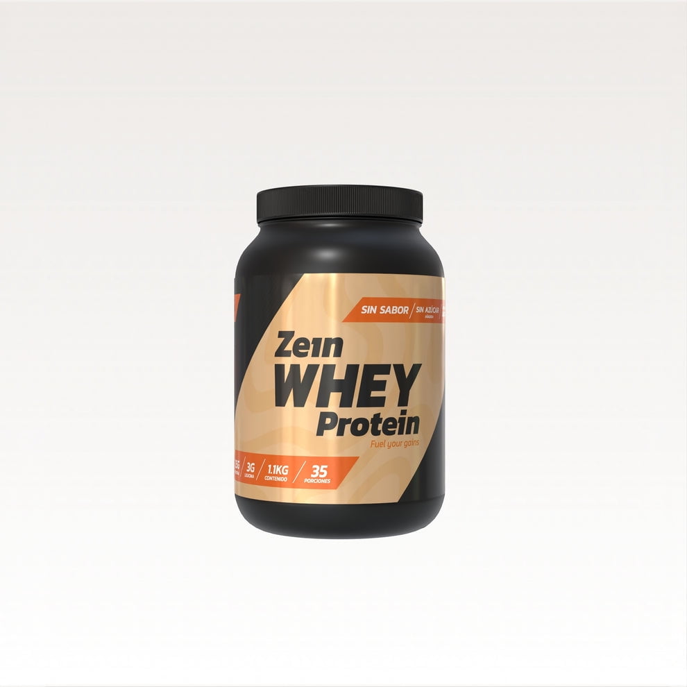 Proteina Whey 1,1kg 35 Porciones Sin Sabor - Zein
