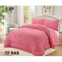 Mundo Shopping - Plumon De Invierno Con Chiporro Trenzados Color Rosa