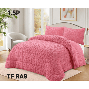 Mundo Shopping - Plumon De Invierno Con Chiporro Trenzados Color Rosa