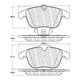 thumbnail image 2 of Pastillas Freno para auto Jaguar XJ 2003-2007 Delantero, 2 of 5