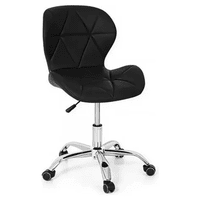 Moboi - Silla De Escritorio Mariposa Radar Giratoria Acolchada Negra