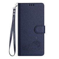 Funda Tipo Cartera Foxdock Para Oppo Reno13 Pro Con Soporte, Ranuras, Rfid, Diseño De Gato
