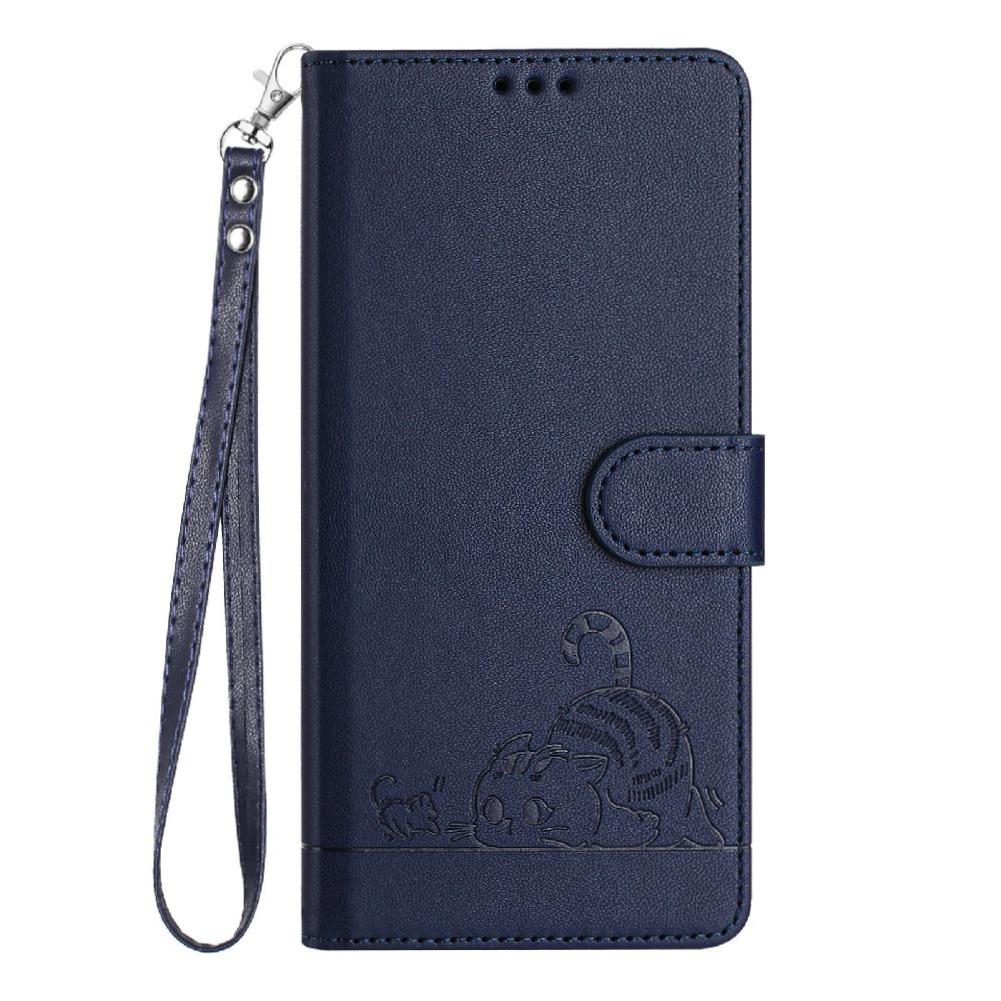 Funda Tipo Cartera Foxdock Para Oppo Reno13 Pro Con Soporte, Ranuras, Rfid, Diseño De Gato