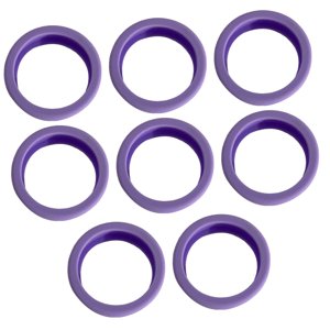 Bothyi - 8 Piezas De Cubiertas Para Ruedas De Equipaje De 2,09 Pulgadas De Diámetro, Resistentes, De Bajo Ruido, Antiarañazos, Color Morado