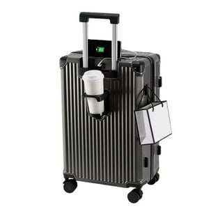 Mobii - Maleta Tapa Dura Moderna 71X44X27 Cm Porta Vaso Usb Gris