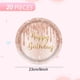 thumbnail image 2 of Platos de fiesta Cekivina Rose Gold, 23 cm, papel desechable, 20 unidades, 2 of 6