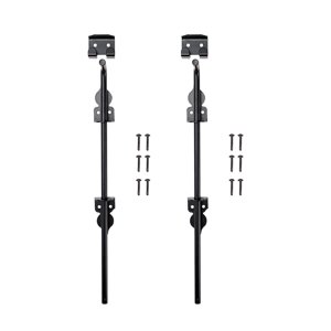 Bothyi - Pestillos De Puerta Para Puerta De Valla, Pestillo De Suelo Para Puertas De Metal, Patio Exterior, 46Cm X 8,1 Cm, 2 Uds.