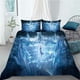 thumbnail image 1 of Snow White Blue Duvet Quilt Covers Pillow Case Bedding Sets3-Piece Bedding Set (1 Duvet Cover + 2 Pillow Shams), 1 of 3