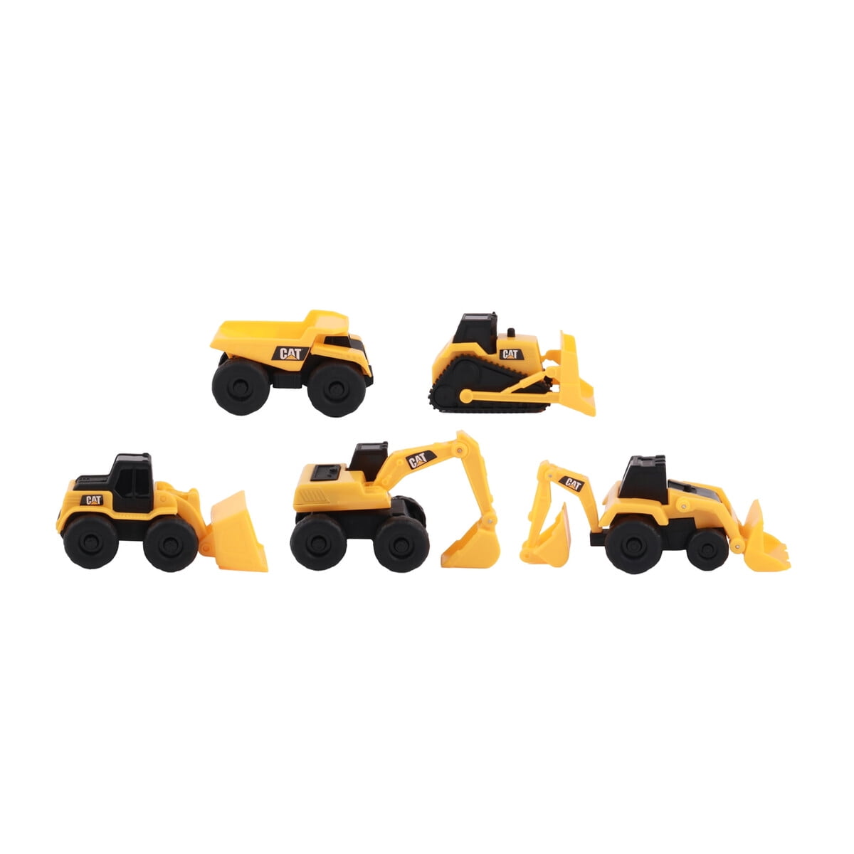 Set Juguetes Cat Mini Camiones Construcción 5 Vehículos