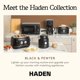 thumbnail image 5 of Cafetera HADEN de 12 Tazas Programable Negra/Peltre, 5 of 9