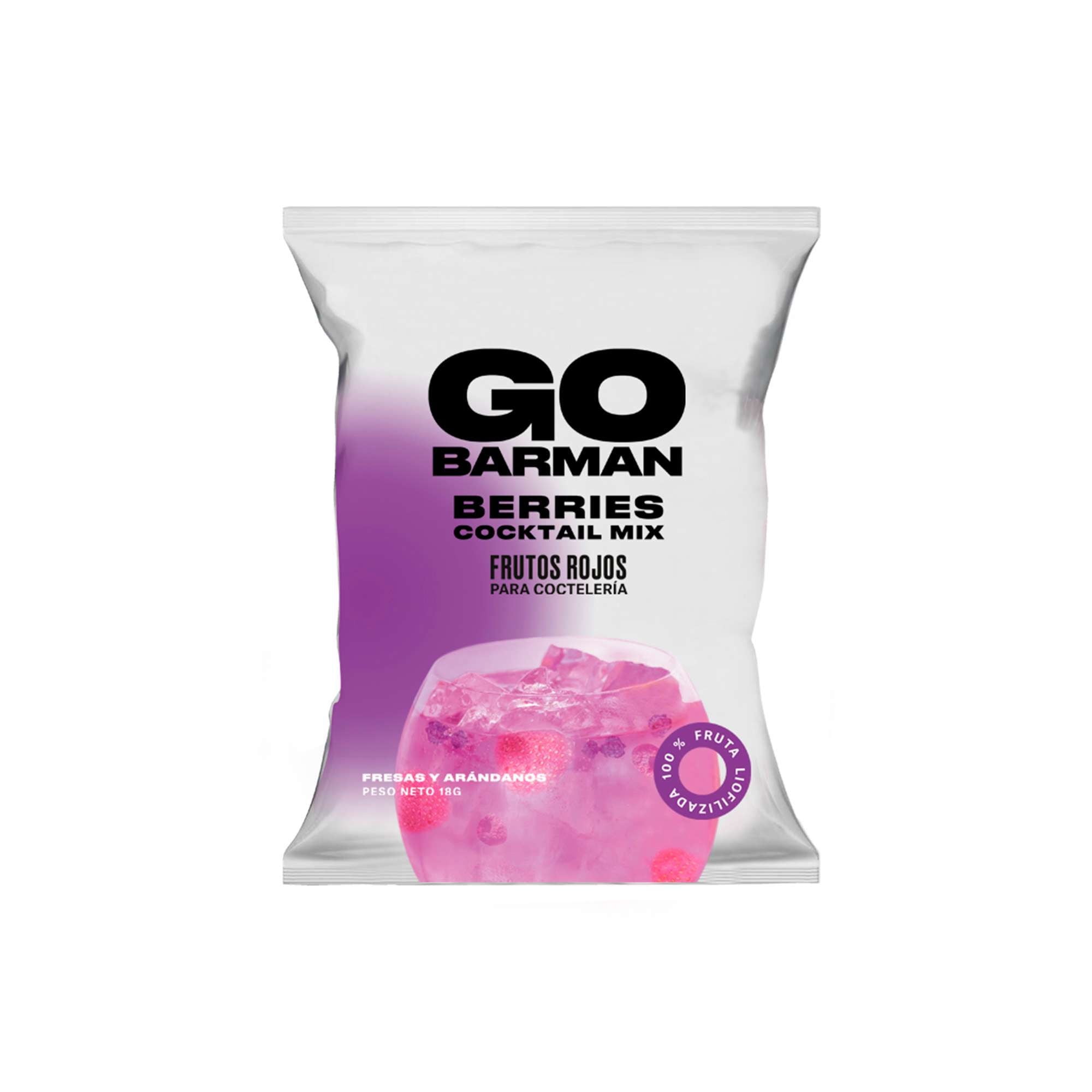 Go Barman - Berries Cocktail Mix Frutos Rojos Para Coctelería Sobre