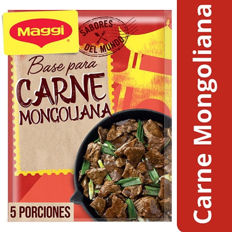 Base Para Carne Mongoliana (5 Porciones) Sobre 26 g Maggi