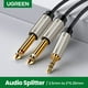 thumbnail image 2 of Cable De Audio Jack Estereo 3.5mm/2jack 6.3mm Mono 2m Gris Ugreen Av126, 2 of 3