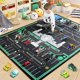 thumbnail image 1 of Alfombra de juego Diysani Kids 183x274 cm – carretera y aeropuerto, 1 of 6