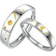 thumbnail image 1 of Anillos pareja sol y luna ajustables plata 925, 1 of 3