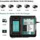 thumbnail image 3 of Cargador DC18RF Compatible con Batería de Iones de Litio Makita 14.4V/18V, 3.5A con Carga de Interfaz USB para BL1815 BL1820 BL1830 BL1840B BL1850 BL1860 BL1450 Cargador de Reemplazo para DC18RC, 3 of 10