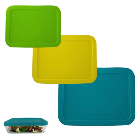 Tapas para recipientes Klare Ware 3/6/11 tazas Verde primavera/Amarillo/Turquesa