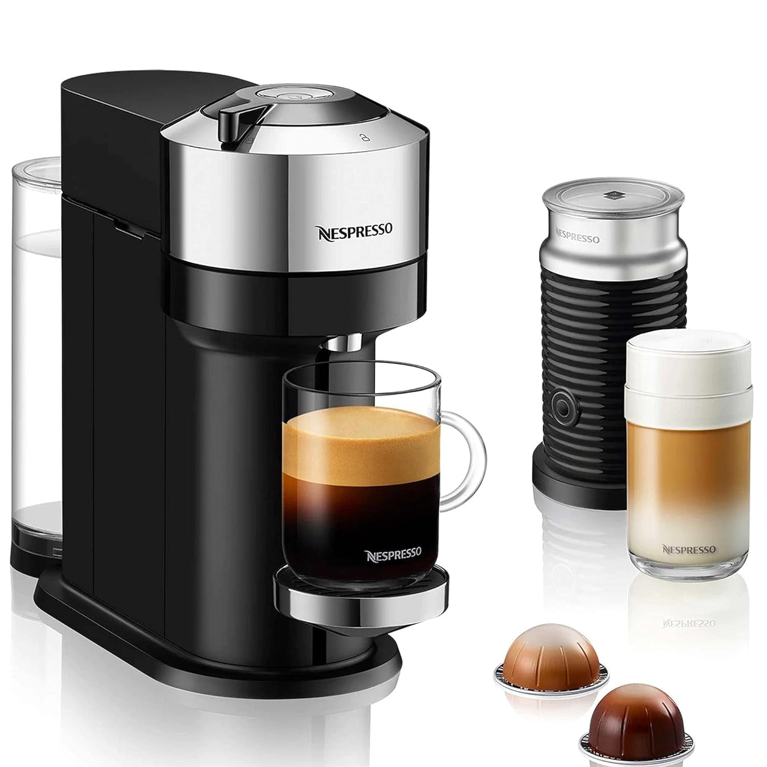 Cafetera Nespresso De'longhi Vertuo Next Deluxe Chrome
