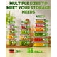 thumbnail image 2 of Recipientes de almacenamiento de alimentos KEMETHY 70 unidades sin BPA con tapas, 2 of 8