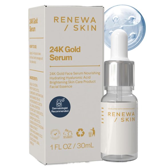 Suero facial Renewa Skin con oro 24K y niacinamida – 30 ml