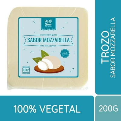 Sucedáneo De Queso Vegetal Sabor Mozzarella Trozado 200 G Vegcheese