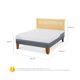 thumbnail image 4 of Cama Europea Excellence Plus 2 Plaza Base Normal, 4 of 8