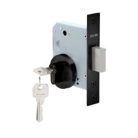 Stark Design - Cerradura De Embutir De Seguridad, Cilindro Ambos Lados. Doble Vuelta De Llave. (Negro Mate). Sku: Sde270-Bl.Cl70