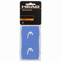 Muñequera Head 2.5'' Azul Claro X2 Tenis Padel