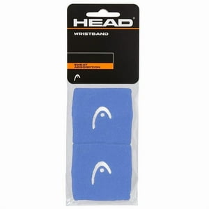 Muñequera Head 2.5'' Azul Claro X2 Tenis Padel