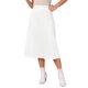thumbnail image 4 of Faldas de Ante Sintético para Mujer INSPIRE CHIC Cintura Alta Elástica Falda Midi Línea A Conjuntos de Trabajo Otoño Invierno M Blanco, 4 of 6