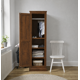 thumbnail image 1 of Ropero de Madera 1 Puerta Armario Compacto con Barra - Café - 60x50x180 cm, 1 of 3