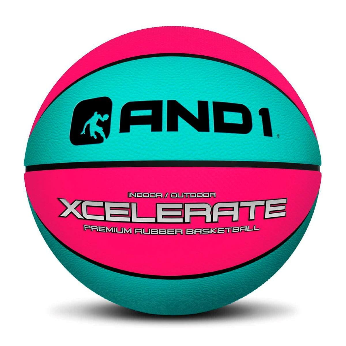 And1 - Balón De Baloncesto De Goma Premium Xcelerate Celeste Talla 6