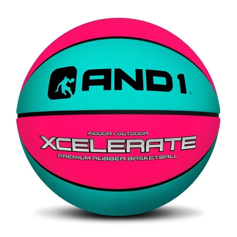 And1 - Balón De Baloncesto De Goma Premium Xcelerate Celeste Talla 6